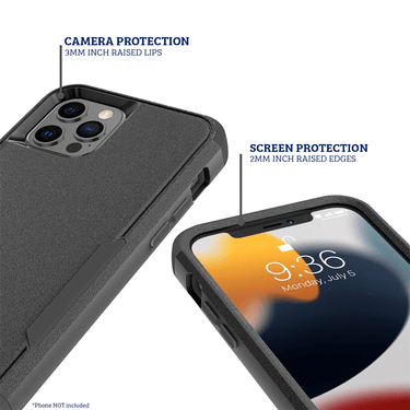 iPhone 13 Compatible Case Cover With Premium Shockproof Heavy Duty Armor-Red